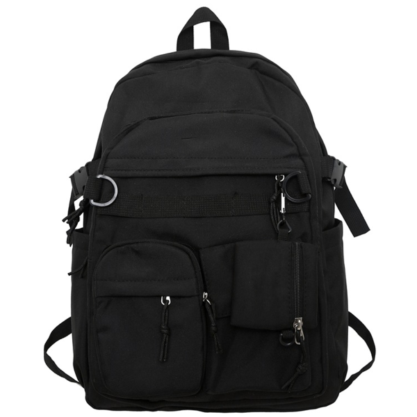 Nylon Large Capacity Unisex School Backpack