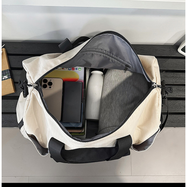 Nylon Duffle Bag with Shoes Compartment