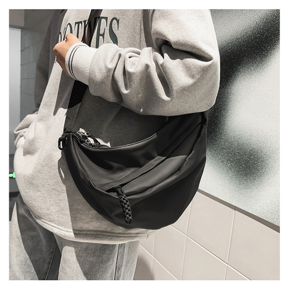 Lightweight Crossbody Nylon Crescent Bag