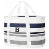 Striped Canvas Waterproof Beach Bag
