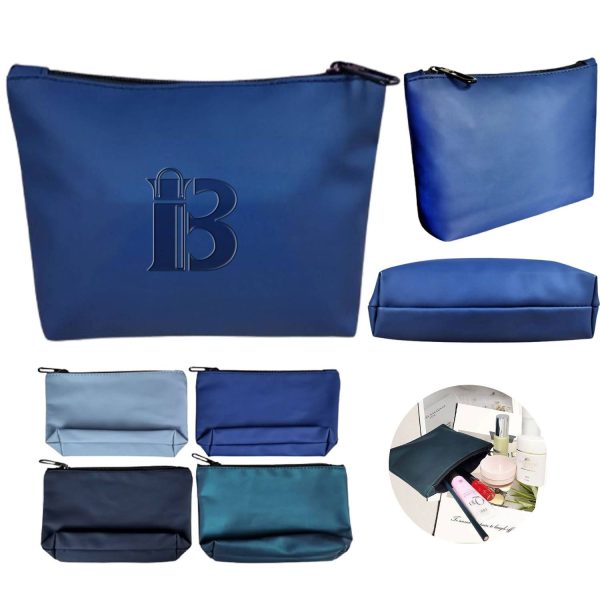 PU Make Up Cosmetic Bag w/ Zipper