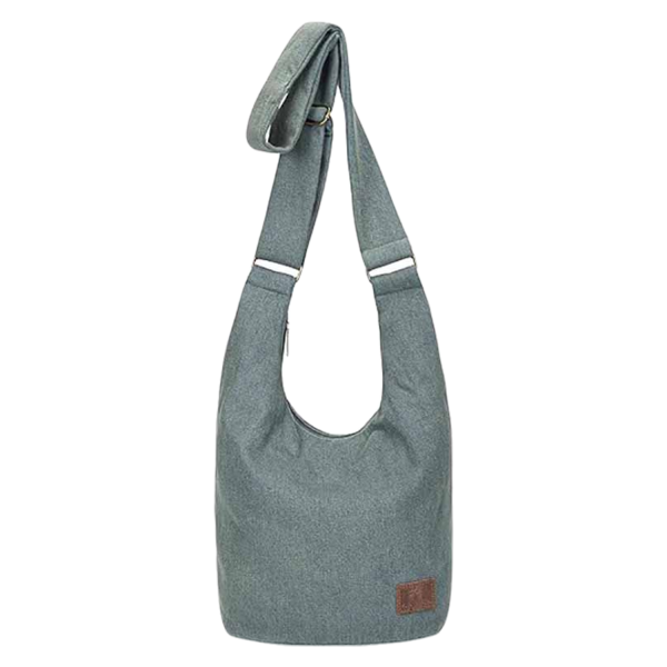 Casual Geometric Canvas Crossbody Bag