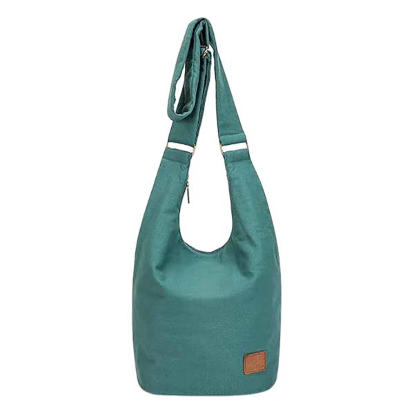 Casual Geometric Canvas Crossbody Bag