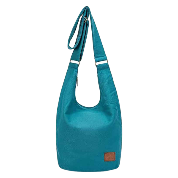 Casual Geometric Canvas Crossbody Bag