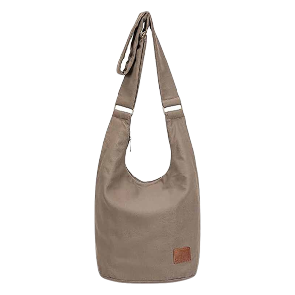 Casual Geometric Canvas Crossbody Bag