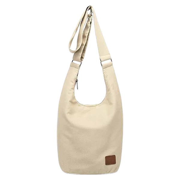 Casual Geometric Canvas Crossbody Bag