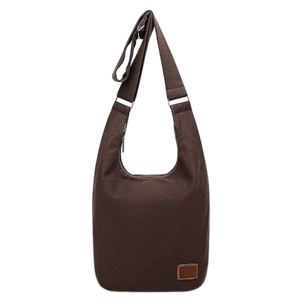 Casual Geometric Canvas Crossbody Bag