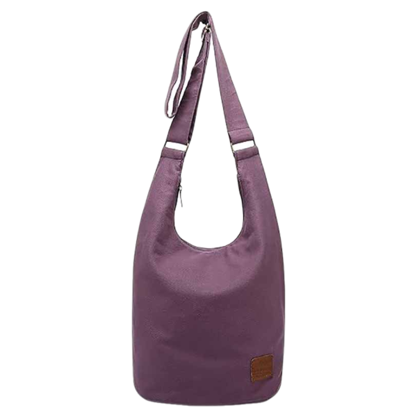 Casual Geometric Canvas Crossbody Bag