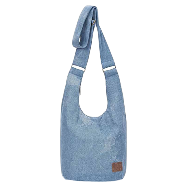 Casual Geometric Canvas Crossbody Bag