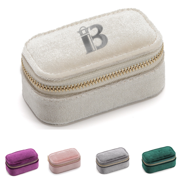 Portable Velvet Jewelry Storage Box