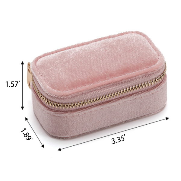 Portable Velvet Jewelry Storage Box