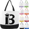 Custom Two-Tone Canvas Tote Bag