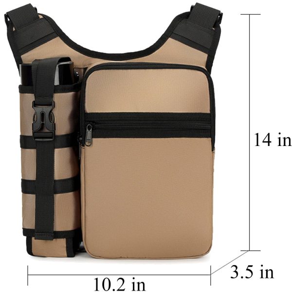 Oxford Outdoor Crossbody Bag w/Bottle Holder