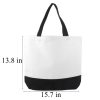 Custom Two-Tone Canvas Tote Bag