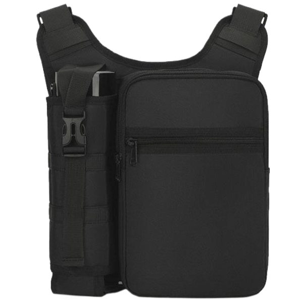 Oxford Outdoor Crossbody Bag w/Bottle Holder