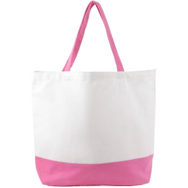 Custom Two-Tone Canvas Tote Bag