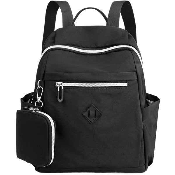 Waterproof Nylon Backpack w/ Mini Wallet