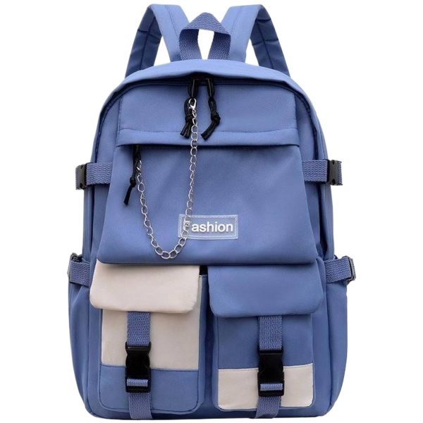 附图3_1761810420463.jpg Large Capacity Nylon Campus Backpack