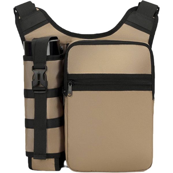 Oxford Outdoor Crossbody Bag w/Bottle Holder