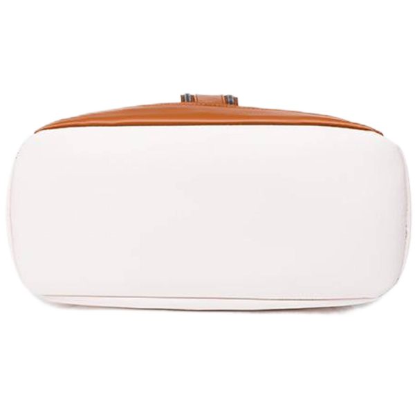 PU Leather Travel Backpack w/Headphone Port