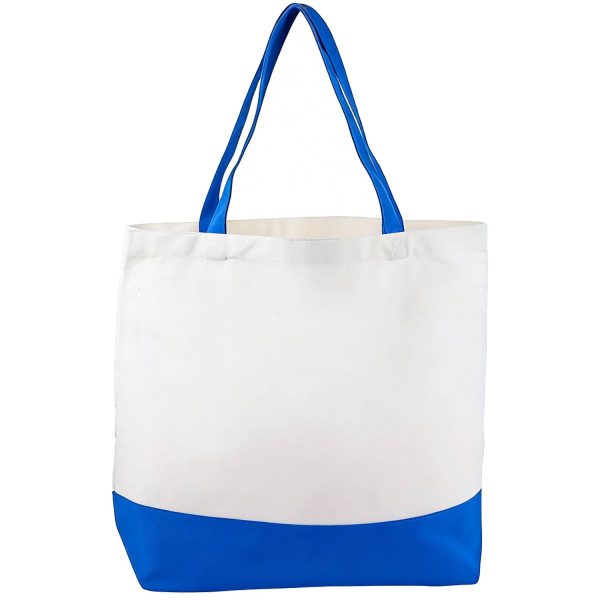 Custom Two-Tone Canvas Tote Bag
