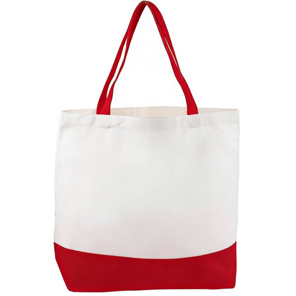 Custom Two-Tone Canvas Tote Bag