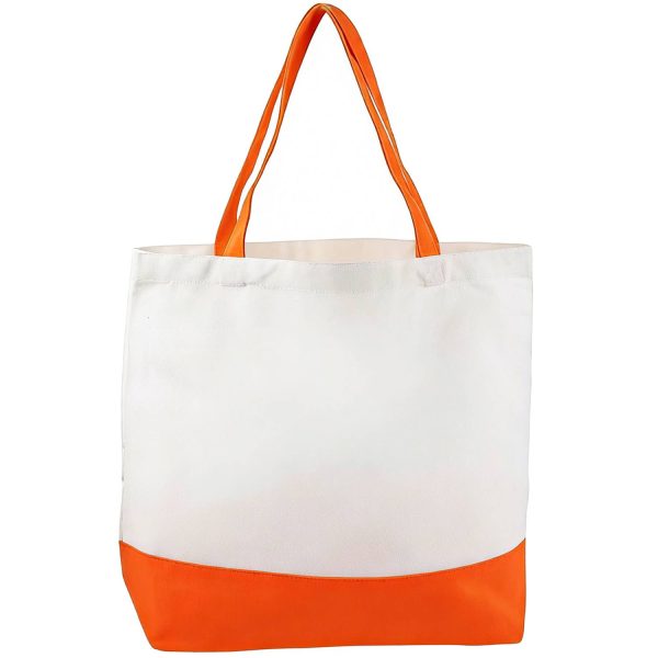 Custom Two-Tone Canvas Tote Bag
