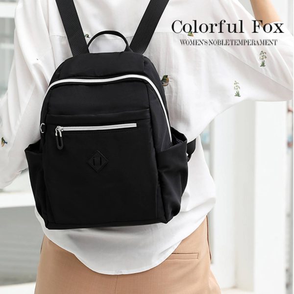 Waterproof Nylon Backpack w/ Mini Wallet