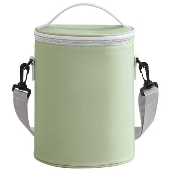 Round Insulated Zippered Cooler Bag