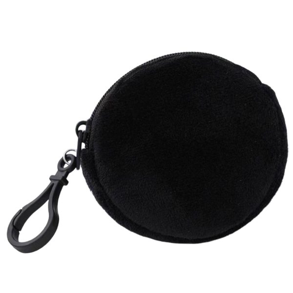 Plush Pocket Purse with Plastic Carabiner