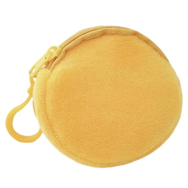 Plush Pocket Purse with Plastic Carabiner