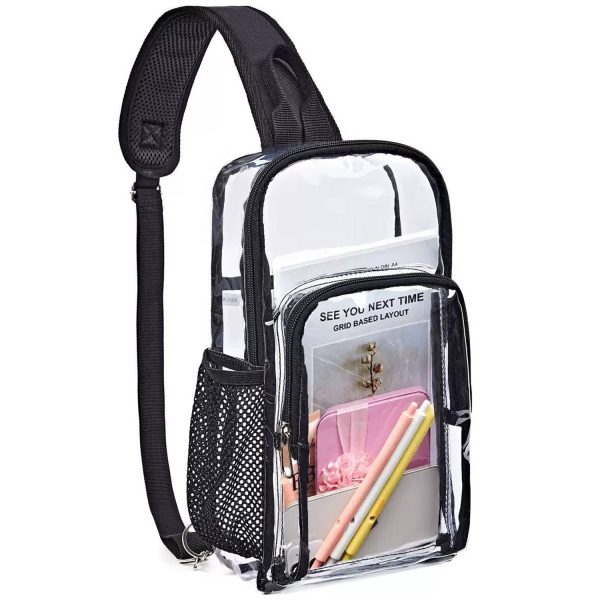 PVC Clear Crossbody Chest Sling Bag