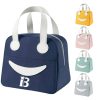 Smiley Oxford Insulated Lunch Tote Bag