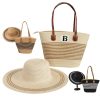 Summer Beach Straw Hat Tote Bag Set
