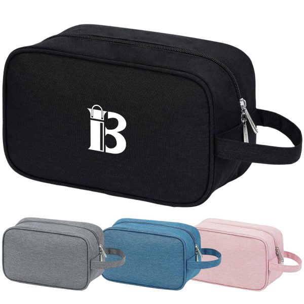 Zippered Polyester Travel Toiletry Bag
