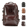 Oil Waxed Genuine Leather Travel Backpack