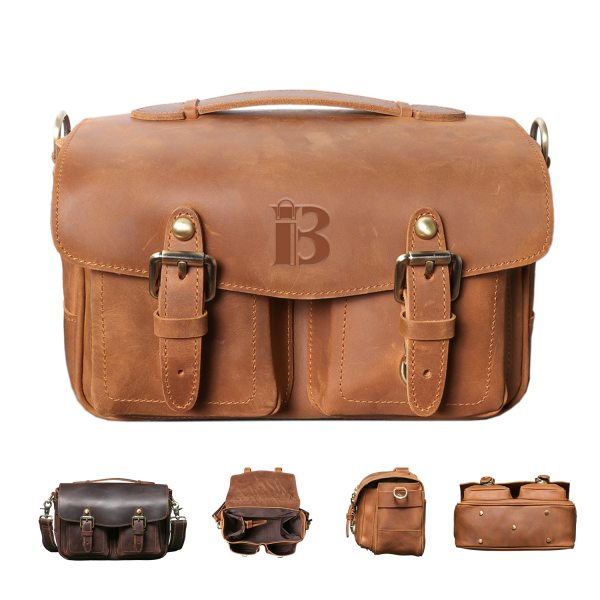 Genuine Leather Camera Bag