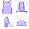 Sports Nylon Waterproof Drawstring Backpack