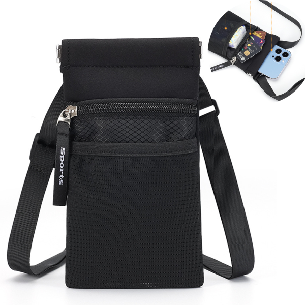 Oxford Single-Shoulder Crossbody Passport Bag
