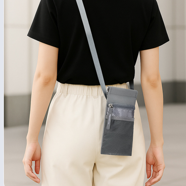 Oxford Single-Shoulder Crossbody Passport Bag