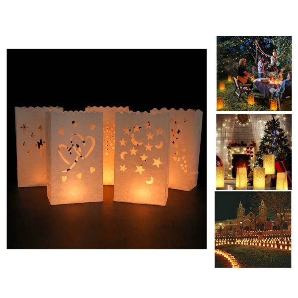 Paper Luminary Candle Lantern Bag