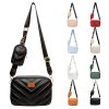 Quilted PU Leather Crossbody Bag for Women with Coin Pouch
