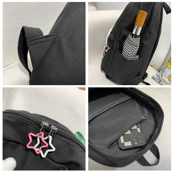 Nylon Backpack for College Students Travel Bag