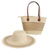 Summer Beach Straw Hat Tote Bag Set