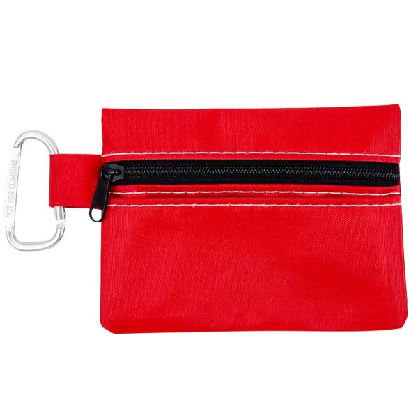 Zipper Pouch with Carabiner