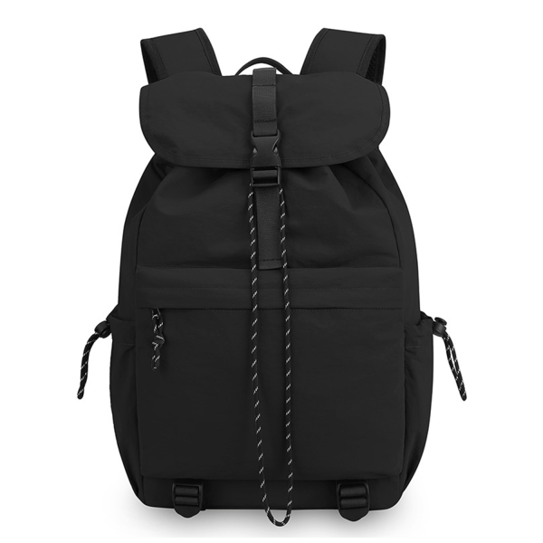 Water-Resistant Nylon Drawstring Backpack