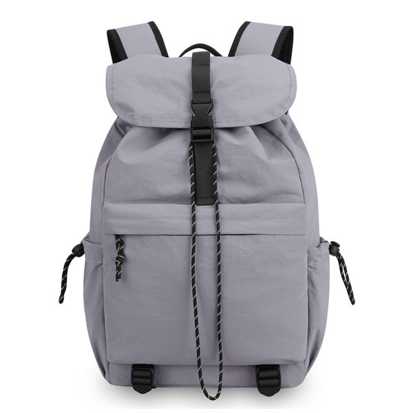 Water-Resistant Nylon Drawstring Backpack