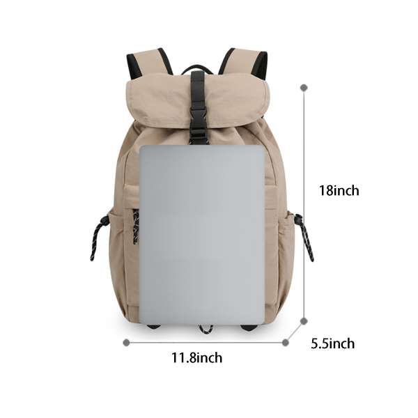 Water-Resistant Nylon Drawstring Backpack