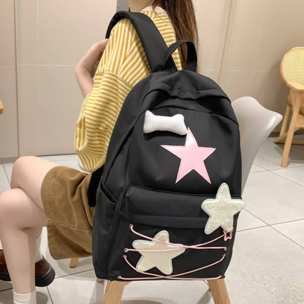 Nylon Backpack for College Students Travel Bag
