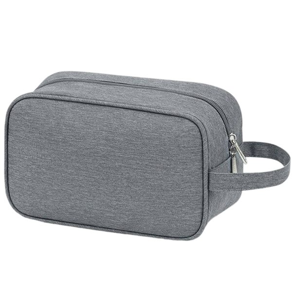 Zippered Polyester Travel Toiletry Bag